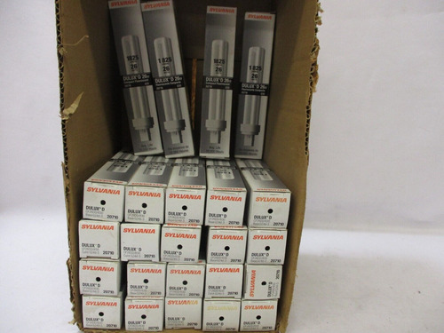 *new* (lot Of 24) Sylvania Dulux D 20710 Compact Fluores Uur