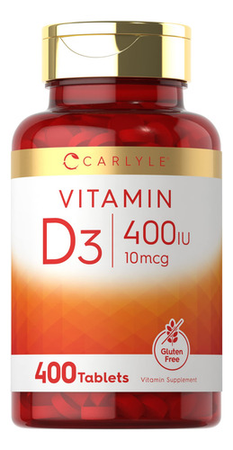 Suplemento De Vitamina D Carlyle, Vitamina D3, 400 Comprimid