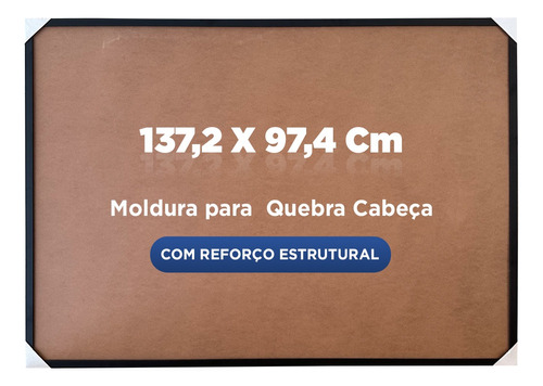 Moldura Quebra Cabeça 5000 Peças 137,2 X 97,4 Cm Com Reforço