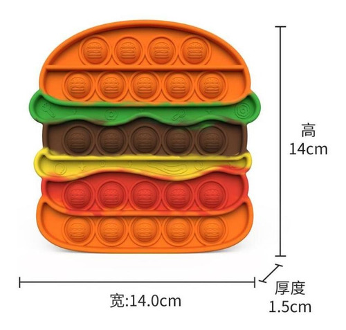 Poppet Fidget Toy Pop It Cheap Toy New Burger