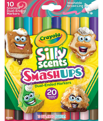 Plumones Crayola Silly Scents 20 Colores Perfumados Smash Up