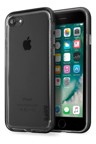 Estuche Para iPhone 7/8 Laut Exoframe En Negro