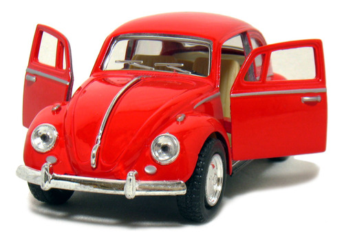 Red 1967 Classic Die Cast Volkwagen Beetle Toy Acción ...