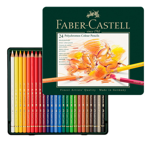 Faber-castell Juego X24 Colores Polychromos Profesionales