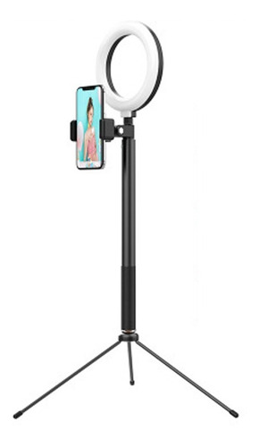 Imagen 1 de 4 de Tripode Aro De Luz Celular Selfie Monopod Bluetooth