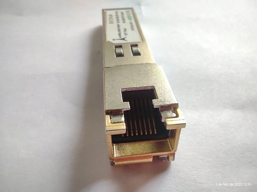 Sfp+ Rj45-1g Módulo Ethernet Rj45 A Sfp 100mts Cooper Fibra 