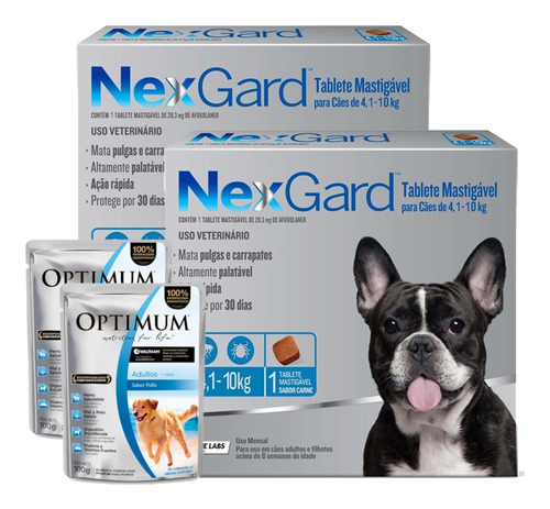 Pulgas Garrapatas Pastilla Nexgard - Perros De 4 A 10kg X2