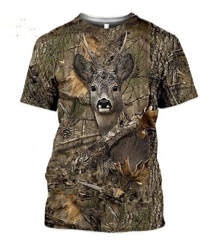 Camiseta - Animal Con Estampado 3d