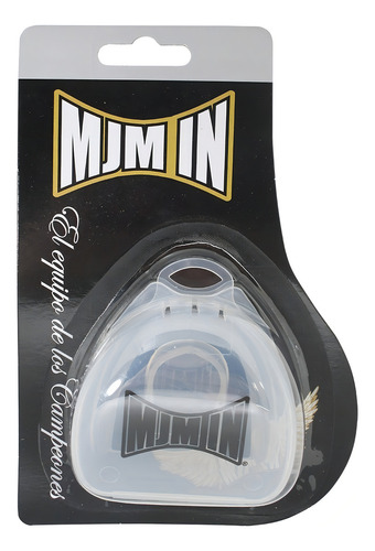 Protector Bucal Senci. Transparente Con Negro Blister Mjm In Sabor Sin sabor