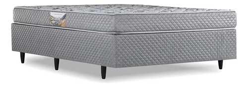 Cama Box De Casal Herval Ortopedic, Espuma Alto Suporte Cor Cinza
