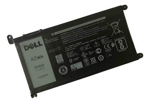 Wdx0r - Batería Para Laptop De 11.4 V 42 Wh Para Dell Inspir