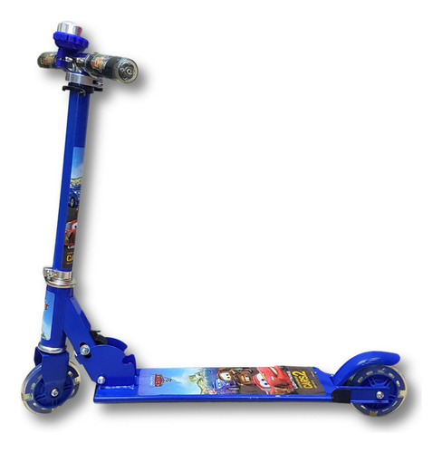 Patinete Cars 2 Rodas Infantil Cor Azul