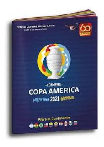 Copa América 2021 - Kit Com 1 Album Brochura + 6 Envelopes