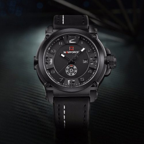 Relógio Masculino Militar Esportivo Naviforce Pulseira 9099