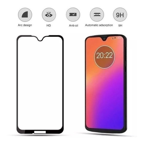 Película De Vidro 3d 5d Com Borda Moto G7 / Moto G7 Plus