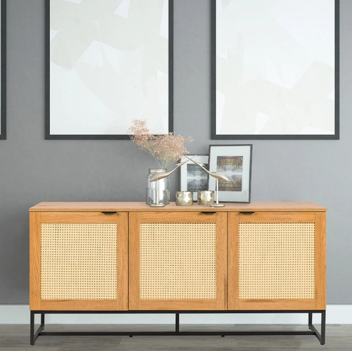 Credenza Recibidor Minimalista En Mdf 160x40 