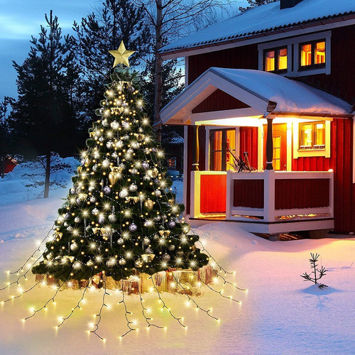 2024 Cadena De Luces For Árbol De Navidad, Con 8 Modos