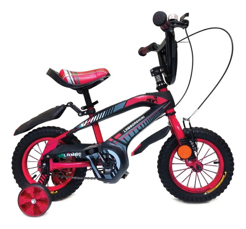 Imagen 5 de 5 de Bicicleta Lamborghini 7186 Infantil Rodado 12 Urbana Lh