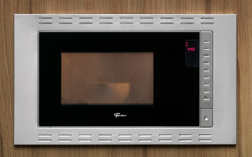 Imagem 1 de 4 de Forno Micro-ondas Fischer New Fit Line Embutir 25l Inox