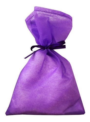 Imagem 1 de 1 de 100 Sacos Tnt 30x40 Presente- Roxo - Com Fita