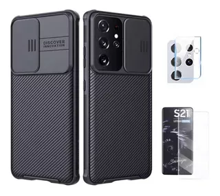 Case Nillkin Camshield Para Samsung Galaxy S21 Ultra + Vidri