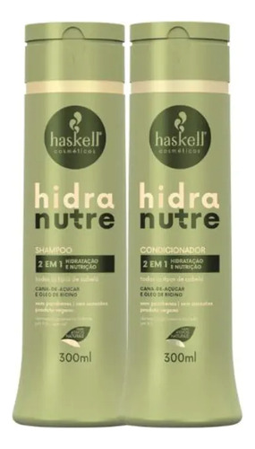 Kit Haskell Hidra Nutri Shamp 300ml + 1 Condicionador 300ml