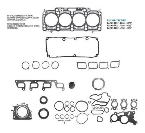 Juntas De Motor Volkswagen Vento 1.6l L4 2013