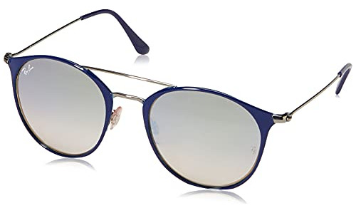 Gafas De Sol Redondas Ray-ban Rb3546, Azul Sobre Gris