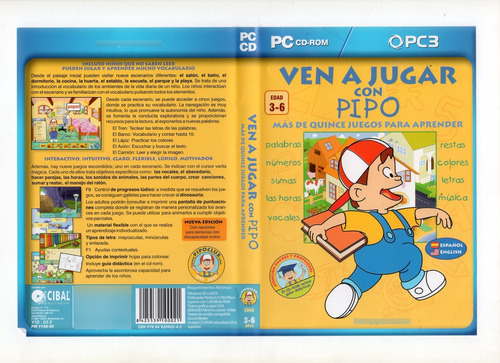 Pipo Cd Fisico Juegos Educativos