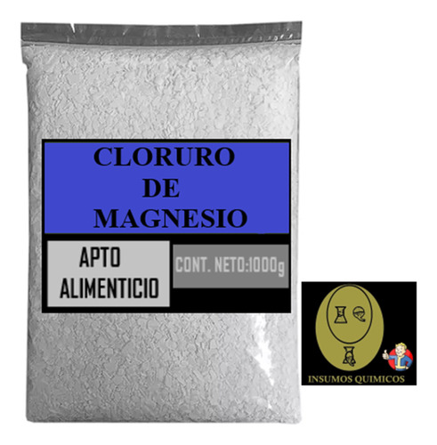 Cloruro De Magnesio ( En Escamas ) Puro X 1 Kilo.alimenticio