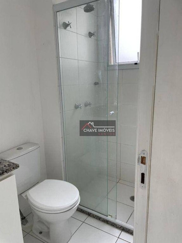Imagem 4 de 11 de Apartamento Com 1 Dormitório Suíte, Lazer Completo, À Venda, 50 M² Por R$ 295.000 - Vila Matias - Santos/sp - Ap3038