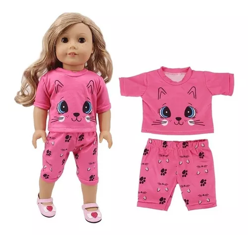 ROUPA P/BONECA BLACK KITTEN MOD.AMERICAN GIRL - ROUPA PARA BONECA