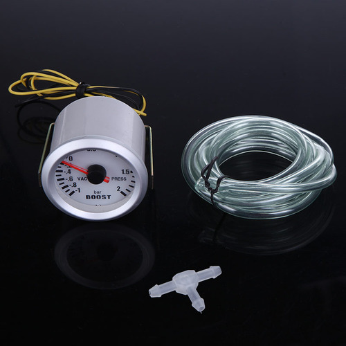 Vacuómetro Turbo Boost For Coche 2, 52 Mm, Led Azul, -1 ~ 2