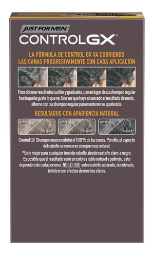 Just For Men Control Gx 2 En 1 Desvanecedor De Canas 3 Pack
