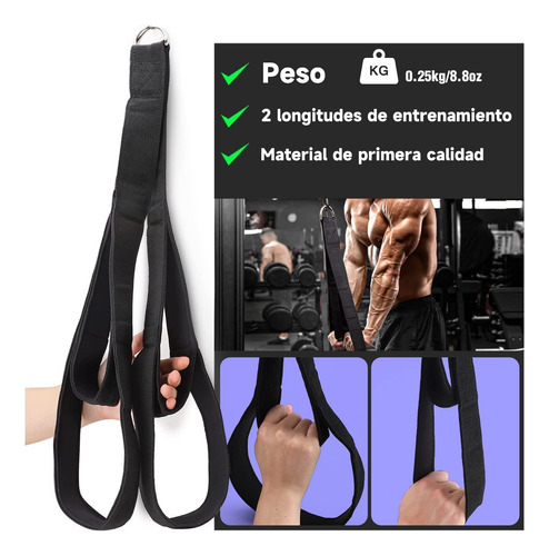 Cuerda De Tríceps, Accesorios Gym Soga Cable De Cuerda De