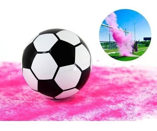 Balón De Revelación De Género Fútbol Azul Y Rosa