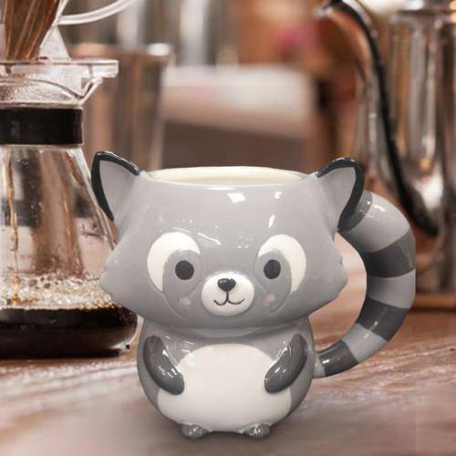 Yt Taza De Café De Cerámica, Taza De Leche De Té De Mapache