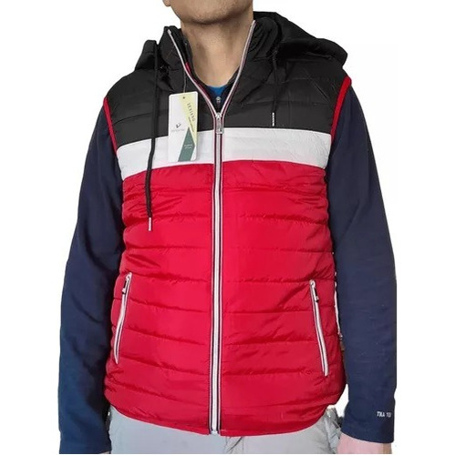 Parka Juvenil S/mangas Con Gorro P /hombres Tricolor Aksport