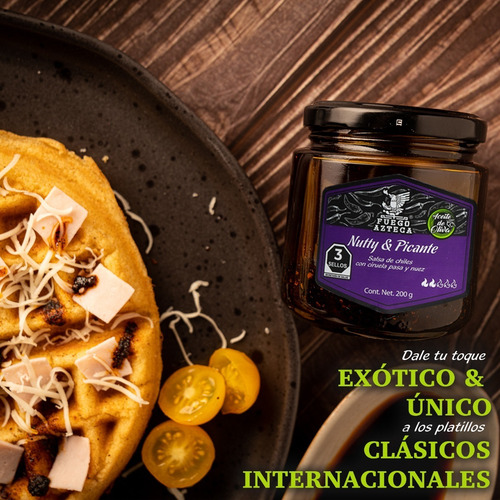 Fuego Azteca - Nutty & Picante 3-pack Salsa Premium Gourmet