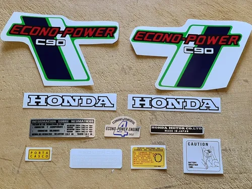 comprar Honda Econo Power C90 Faro Redondo Verde Todos Los Calcos