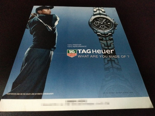 (pf943) Publicidad Tag Heuer * Tiger Woods