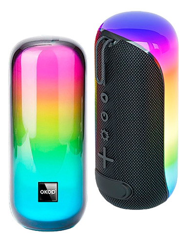 Parlante Pórtatil Bluetooth Okop 567 Led Waterproof