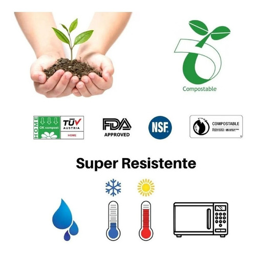 Imagen 4 de 6 de Cuchillo Desechable Biodegradable 6 PuLG. 1000 Pzas.
