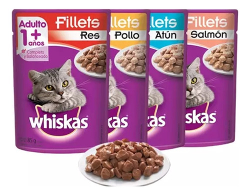 Alimento Húmedo Whiskas Pack*5 