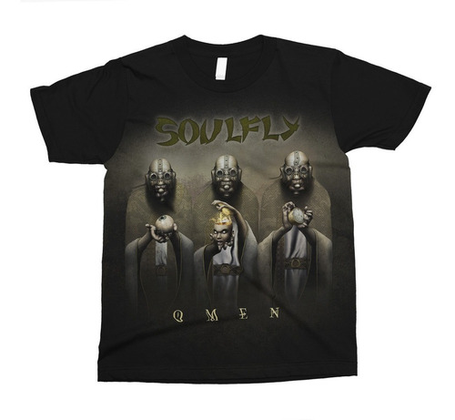 Camiseta Soulfly - Omen / Logo Nas Costas