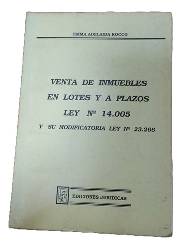  Libro - Venta De Inmuebles En Lotes Y A Plazos - Rocco