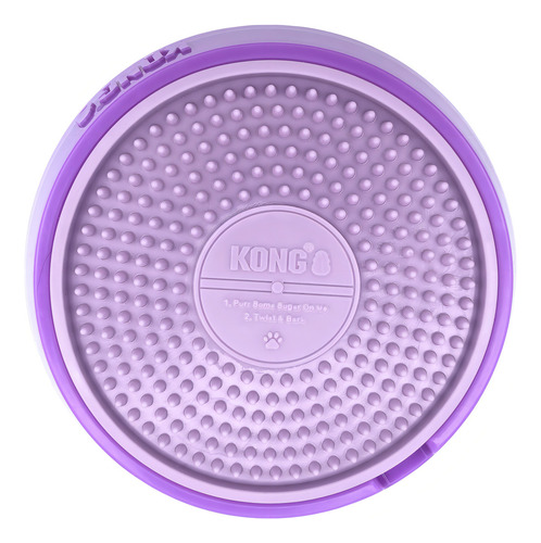 Alfombra Kong Licks Spinz Licks Lick para perros y gatos, tamaño pequeño, color lila
