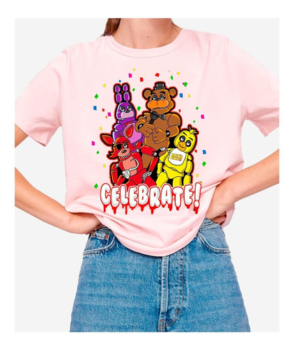 Polera Five Nights At Freddy's Video Juego Celebrate C-760