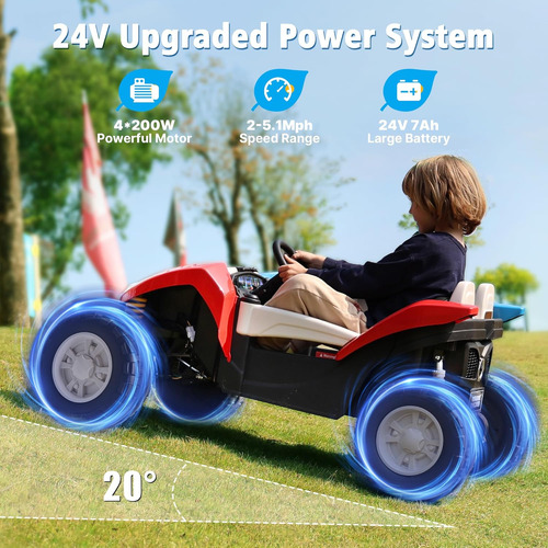 Anpabo Atv Vehículo Para Niños De 24 V