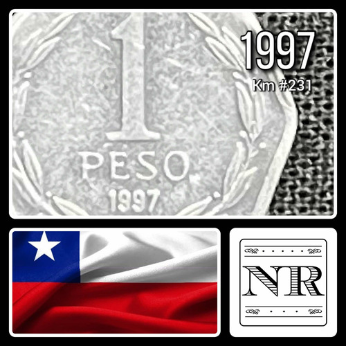 Chile - 1 Peso - Año 1997 - Km #231 - Aluminio - O' Higgins